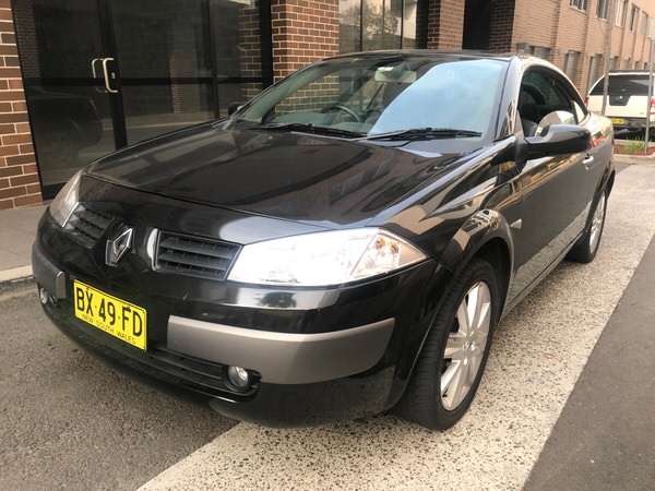 Used Renault Megan Convertible for sale in sydney with convertible roof up