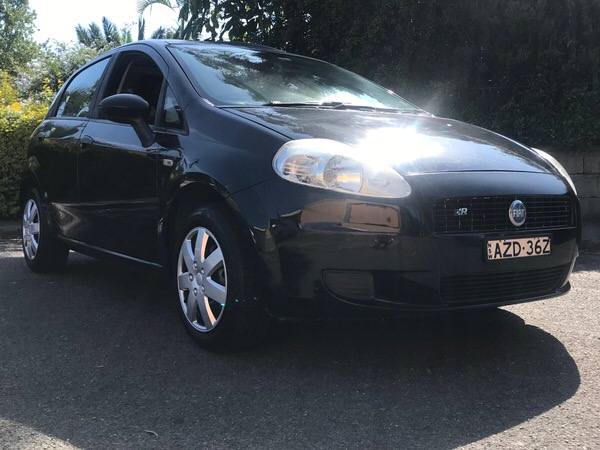 Sell my Fiat Punto for cash in Sydney - front drivers side angle view