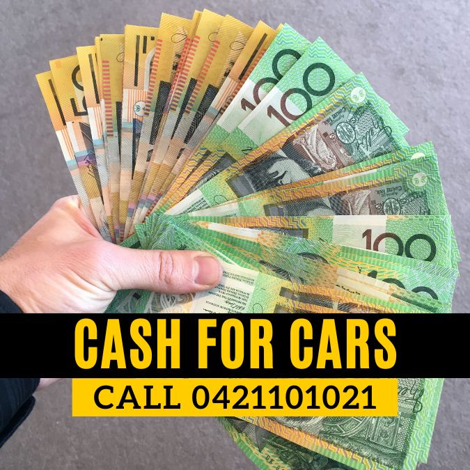 CASH 4 CARS - image for We Buy Sydney Cars advert showing a hand with cash for cars and a telephone number