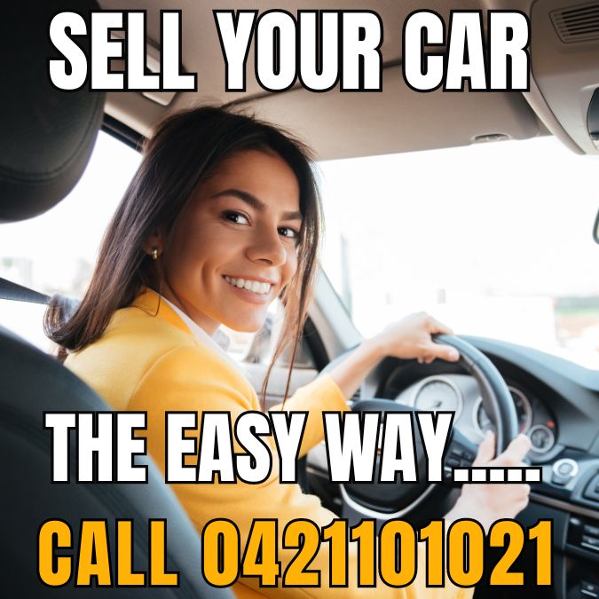 sell your car the easy way - Photo of a woman sitting in the driver seat of the car she has just sold to We Buy Sydney Cars at 0421101021